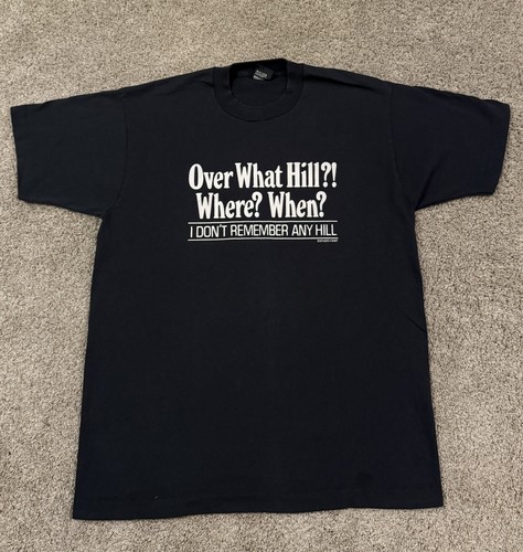Vintage 90s Over What Hill single stitch tee size XL