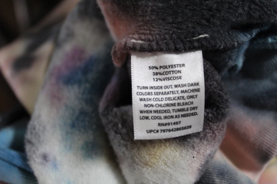 Sudadera moderna de lona tie dye para mujer talla M Foto 4 de 4