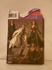 Simplicity Costume Pattern #4962 Cat Woman Sci Fi Goth Matrix Miss 6-12 Uncut FF