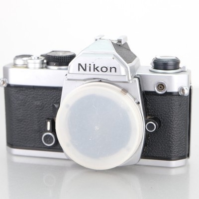 Nikon FM analoge Kleinbildkamera Gehäuse Chrom manuell SLR Vintage FM1 Japan getestet