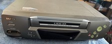 SANYO VWM-380 4-head VCR VHS Tape PLAYER VCR Tested Working Grey & Black