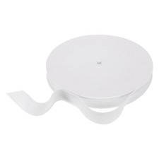 Cotton Twill Tape Ribbon 1 Inch 50 Yard Herringbone Webbing Tape, White