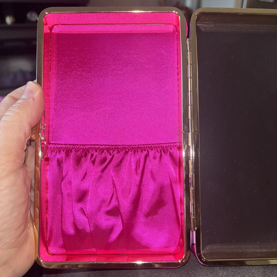 Tarte Edición Limitada Estuche de Transporte Maquillaje Rosa/Púrpura Estuche Rígido NUEVO Foto 4 de 4