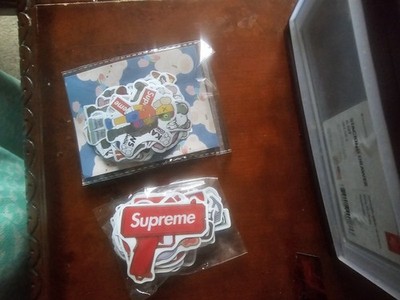 100 Random Supreme& Kaws Waterproof DECAL Stickers $200 OR 5 FOR $20