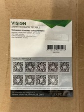 Vision Audio Bluetooth Speakers pair  white SP-1800PBT               SEALED