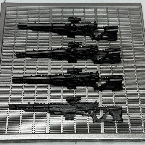 GI Joe Classified 6" Cobra Infantry Trooper SVD Dragunov Sniper Rifle Lot Of 4