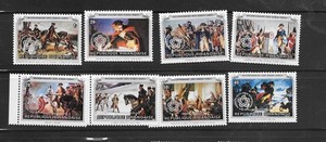 RWANDA #764-761 1976 OVERPRINT AM. REVOLUTION MNH OLD XF COMMEM  PICTORIAL SET