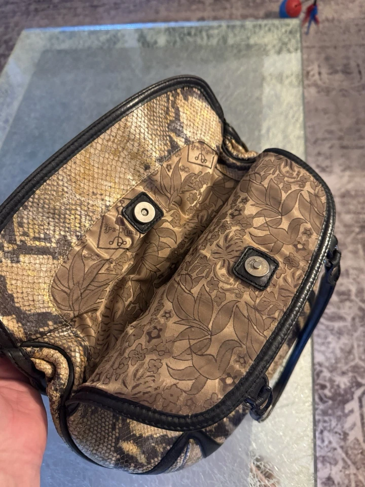 Bolso Mujer Piel Pitón Interior Seda Foto 3 de 4