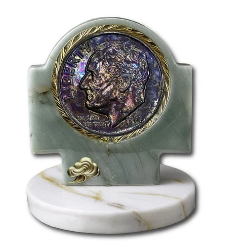 ULTRA RARE CHOICE ++ 1961 Proof Roosevelt Silver Dime with Monster DDO to Face