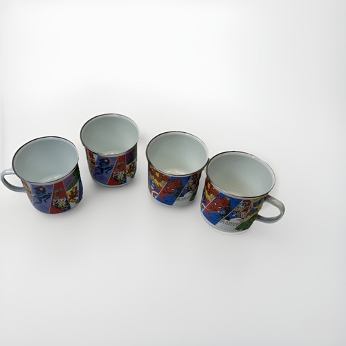 4- Marvel Comics Retro Vintage Panels 21oz Camper Mug White New! METAL!! Hulk - 第 1/6 張圖片
