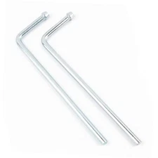 2PCS Weld on Exhaust Hanger Rod,9.5 Inch Muffler Hanger with 90° Bent for 