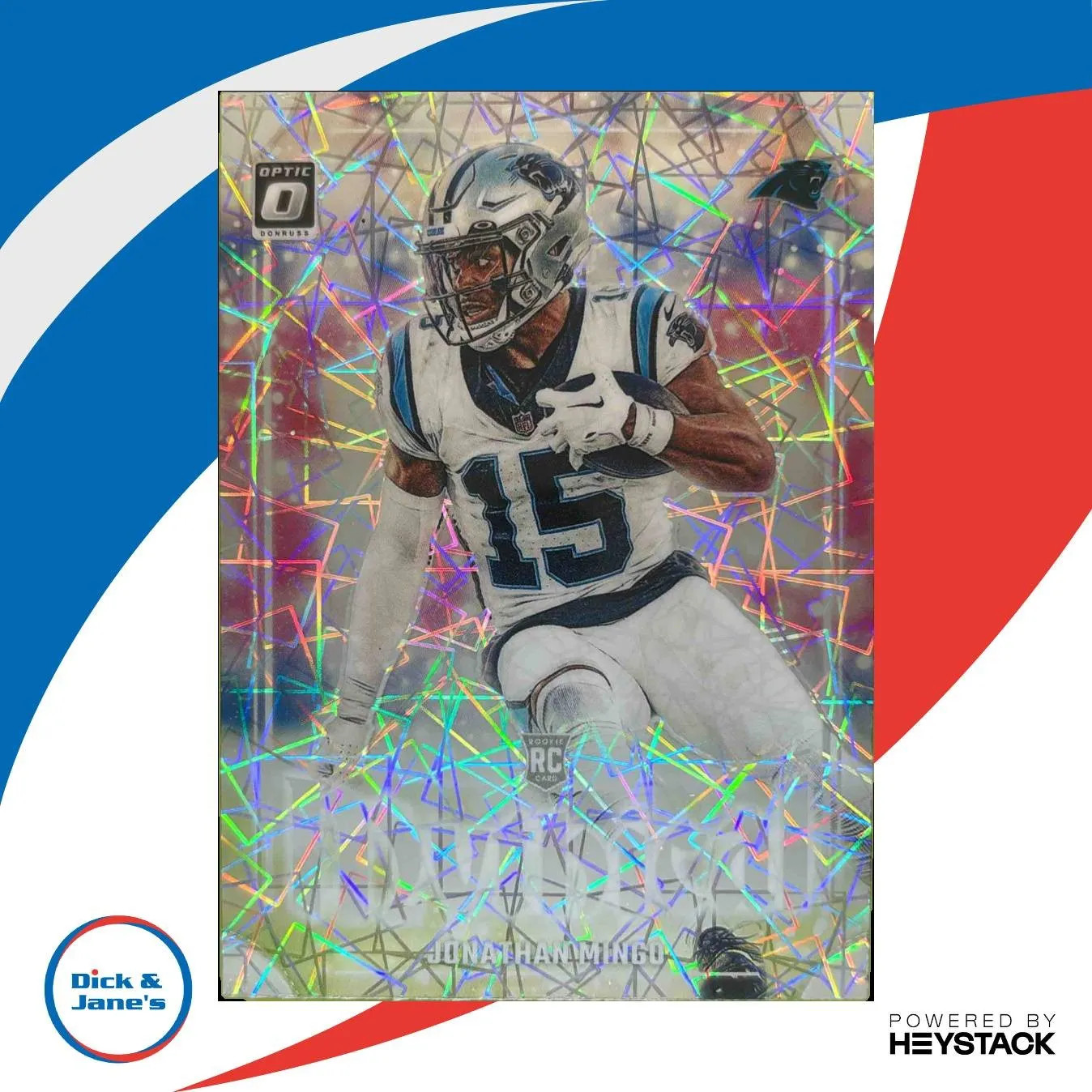 2023 Panini Donruss Optic Jonathan Mingo Mythical #24 RC Carolina Panthers