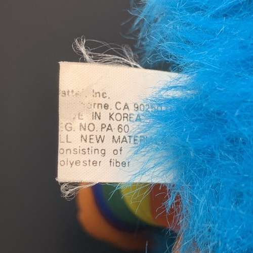 Rainbow Brite Spritzie Sprite Plush 1983 Mattel Hallmark 12” Blue Plastic Face - Picture 8 of 11