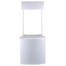 InstaHibit Plastic Promotion Counter Trade Show Display Demo Table Booth Stand