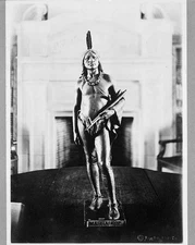 Photo:Massasoit, Indian chief, 1580-1661, full-length statue, facing front