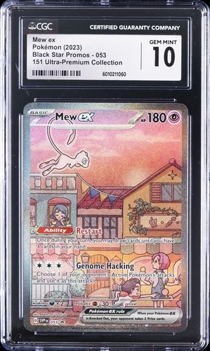 2023 POKEMON 151 ULTRA-PREMIUM COLLECTION PROMO #053 MEW EX CGC 10 GEM MINT