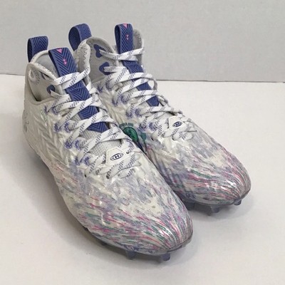 Under Armour Spotlight Clone Womens 3026342-100 White Football Cleats Size 9