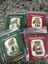 Mill Hill Charmed Counted Glass Bead Kit Set Of Four-Christmas 2004 05 