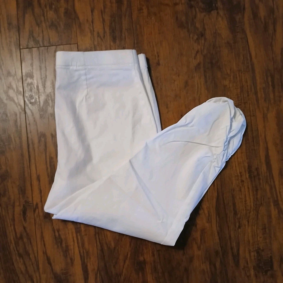 Leggings Capri Feminina Style & Co Branca Cintura Média Perna Pequena Apertada - Imagem 4 de 4