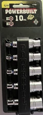 PowerBuilt 10 Piece E-Torx Socket Set 3/8" & 1/4"