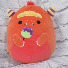 Squishmallows 12" Ernest the Monster orange candy apple Halloween 2024 Ex cond