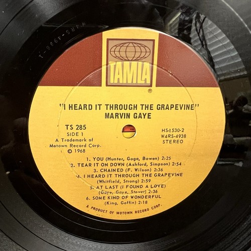 Marvin Gaye I Heard It Through The Grapevine! NM/EX Vinyl LP -1969 Tamla TS-285 - Foto 4 di 5