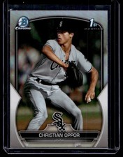 2023 Bowman Draft Chrome Refractors Christian Oppor RC Chicago White Sox #BDC-82