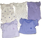 JC !WOW! BABY GAP 0-3M Ribbed Set of 5 Short Flutter Sleeve Tank top bodysuits — photo 1