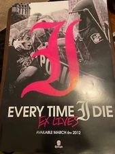Every Time I Die-Poster-Rolled-Wall-Ex Lives-Logo Collage-12x18 Inches-New