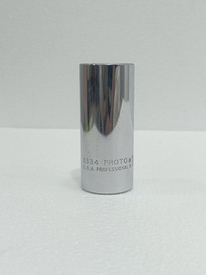 PROTO 5334 1-1/16 IN DEEP SOCKET 1/2 IN DRIVE SAE CHROME VANADIUM USA NEW (FEDEX