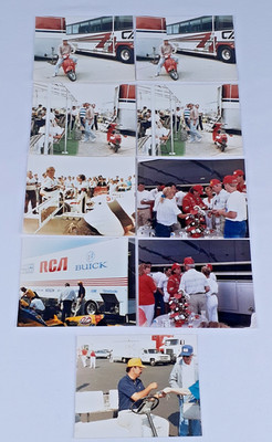 Lot of 9 3'' x 5'' Original CART IRL Indy Car Photos Bobby Rahal Paul Newman Mario
