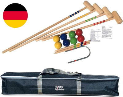GICO KROBOC XL Krocket Und Boccia Set, Lustige Spiele Für Kinder Und Erwachsene,
