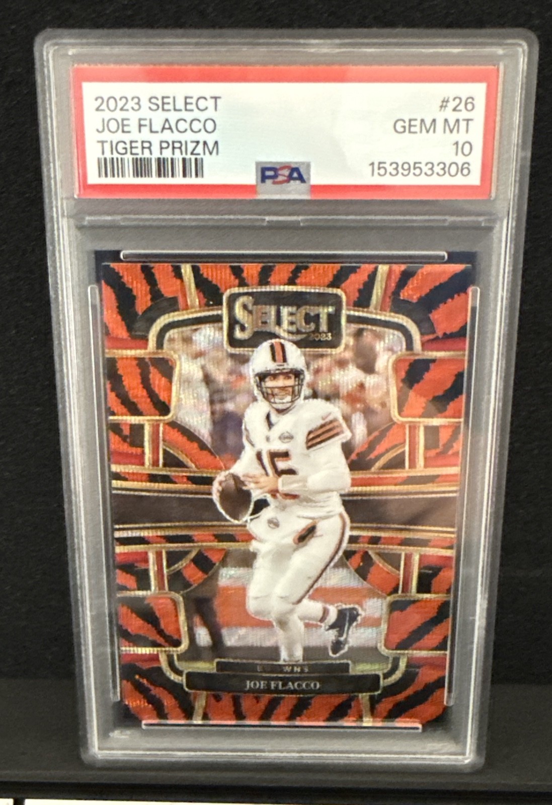 2023 Panini Select - Concourse Joe Flacco #26 Tiger Prizm