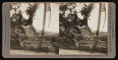 Photo:Tivoli Hotel from Ancon, Pacific Ocean in the distance 1910 1