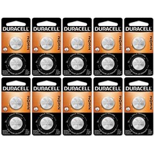 20 2032 Duracell Coin Cell Batteries - Lithium 3V - CR2032, DL2032, ECR2032 