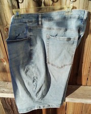 24 Lane Bryant womens Shorts Xxl jean denim Mid Rise Flex Waistband Hip 51