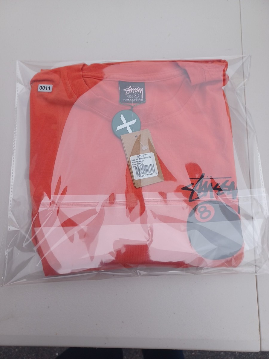 ★関税込★STUSSY★TEST STRIKE PIGMENT DYED TEE★TOMATO ☆関税込☆STUSSY☆TEST STRIKE PIGMENT DYED TEE☆TOMATO