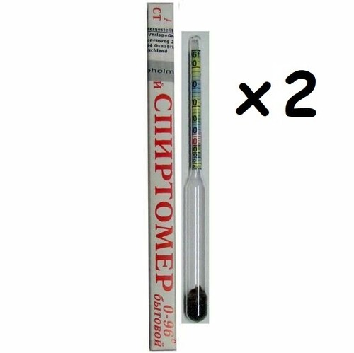 2x Alkoholmesser Spirtometer Alkoholmeter 30-96%