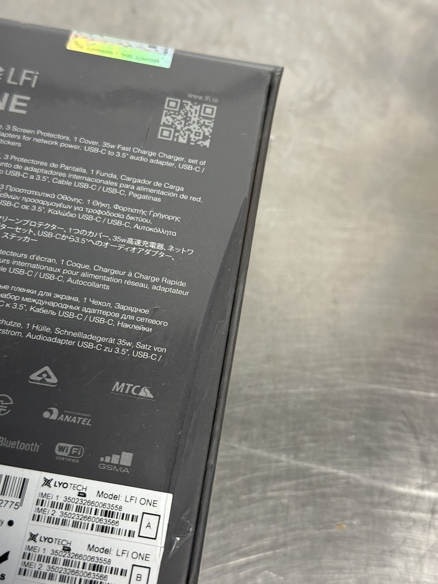 SEALED* LYOTECH Labs LFi One 5G 12GB/256GB Dual Sim Crypto