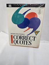 Sealed New Correct Quotes DOS 1991, 3.5   5.25" Floppy disk software wordstar