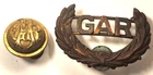 VINTAGE G.A.R. REUNION HAT EMBLEM & HORSTMANN COAT BUTTON