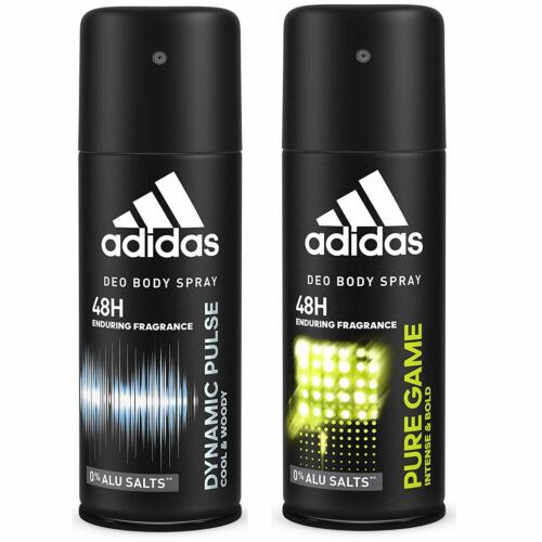 betray Career Statistical Adidas Dynamic Pulse & Pure Game Deodorant Body Spray Combo For Men, 150ml  x 2 p | eBay