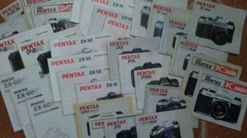 ""Fotocamera Pentax manuale libro - tutti i modelli ME MV MX A3000 P3 K000 SF-10 ZX-10.. - Foto 1 di 29