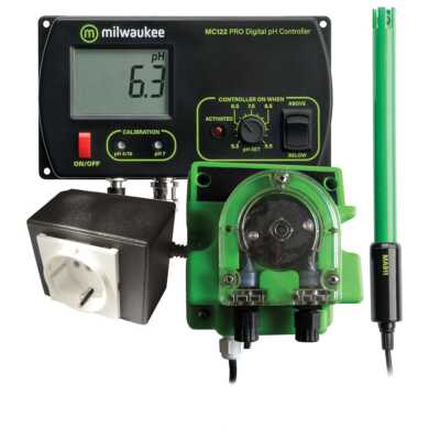 pH Controller / Regulierer mit Dosierpumpe 1,5L/h Milwaukee (MC720)