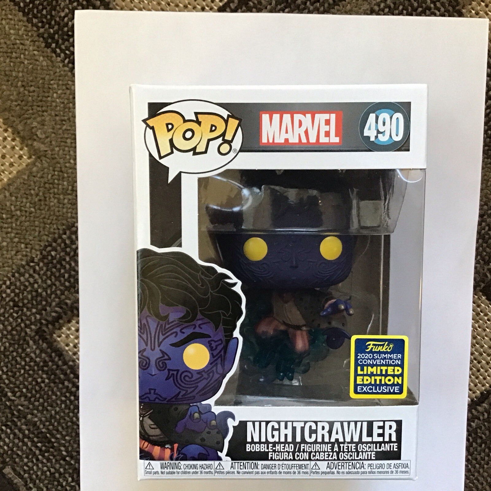 Funko Pop! Marvel Nightcrawler # 490 Sdcc - Hot Topic Exclusive New