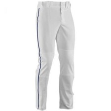 Under Armour Youth Baseball Pants White Piped Relaxed Fit Moisture Wicking XS