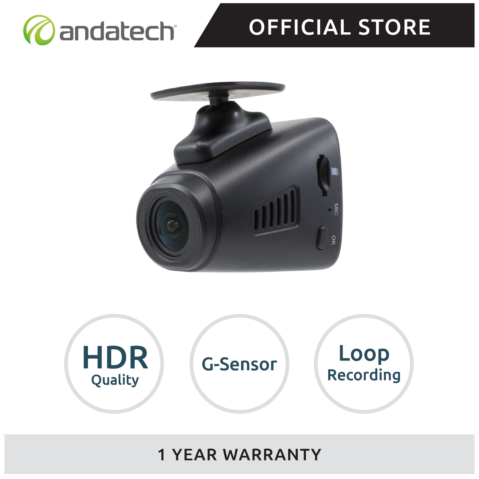 DriveSense Spotter Dashboard Camera (HDR Dashcam/ Parking Monitor)