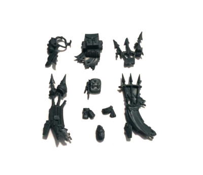 40k Kill Team Blooded Traitor Guard Backpack, Icon Spikes, and Pouches Bits