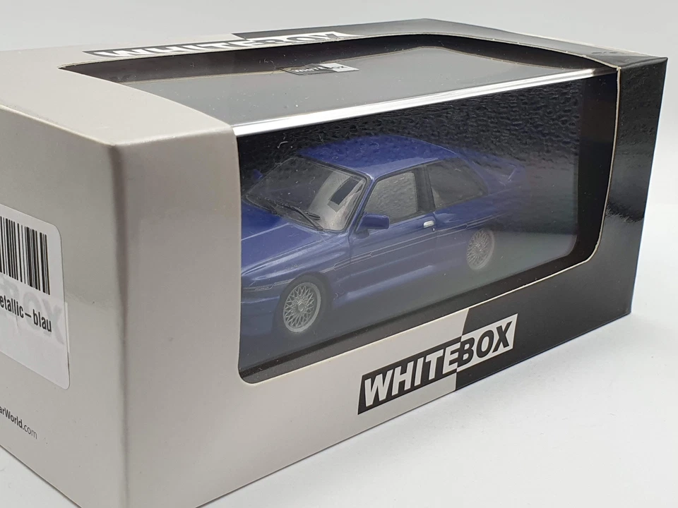 BMW E30 M3 Alpina B6 1988 Whitebox 1/43 Blu - Immagine 2 di 3