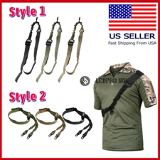 Tactical Sling Strap Gun Rifle Adjustable Shotgun Belt 1 Single Point 2 Point